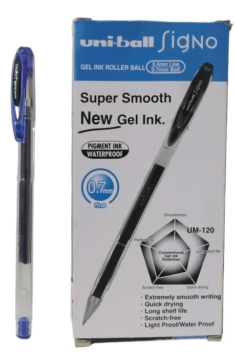 Pack%20of%201,%20and%204%20Multi%20Color%20Super%20Smooth%20Gel%20Pen,%20Uniball%20SigNo%20with%20Gel%20Ink%20Roller%20Ball%200.4mm%20Line,%200.7mm%20Ball%20-%20Image%202