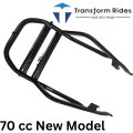 Motorcycle New 70 cc Rear Carrier Tail Hood , Carrier Take Black For Cd 70 NEW Model & All China 70 cc Bikes Models High Quality 16 Gage Original By Transform Rides. 