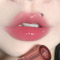 Jelly Pink Peony Flower Lip Gloss Mirror Water Gloss Lip Glaze Moisturizing Lipstick Crystal Shiny Lip Tint Korean Makeup Beauty. 