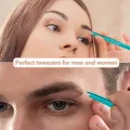 1Pcs 4 Color Professional Eyebrow Tweezers Tongs Trimmer Profiler For Eye Brows Facial Nose Hair Removal Makeup Remover Tools. 