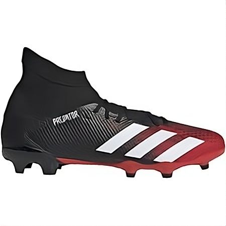 Adidas Predator 20.3 FG Football Boots – Black/Red Edition with White ...