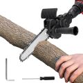 Drill Machine To Chainsaw Conversion Attachment -  Electric Drill Chainsaw Tool Set Woodworking Cutting Tool. 
