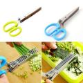 5 Blade Security Shredding Scissors Stainless Steel Blades-Random colour. 