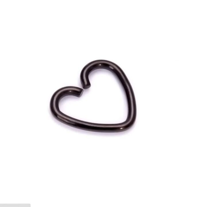 【shengxiong6525】2PC Heart Shaped Steel Piercings Helix Piercings Ear Cartilage Rook Ear Piercings Women Lip Rings Piercing