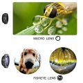 3 In 1 Fish Eye Lens Camera Kits Universal Wide Angle Macro Fisheye For iPhone 11 Pro XS MAX XR X 8 7 6s Plus Ojo De Pez Movil-fisheye. 