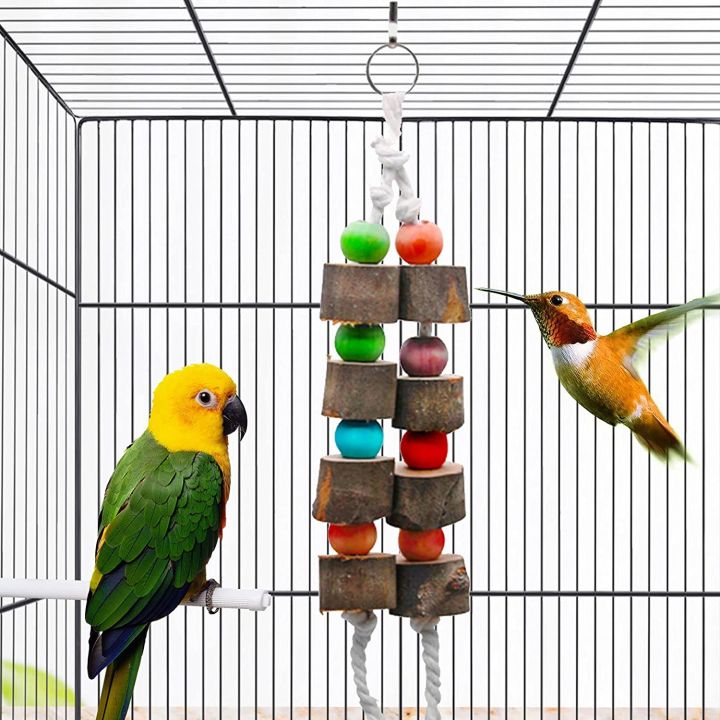 Bird%20Wood%20Chew%20Toy%EF%BC%8C2-Pcs%20Parrot%20Hanging%20Wooden%20Blocks%20Cage%20Grinding%20Bead%20Toy%20for%20Budgies%20Parakeet%20Cockatiel%20Conure%20Lovebirds.%20-%20Image%203