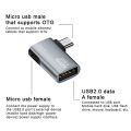 OTG Cable Adapter 4K 90 Degree Left Angle Powered Micro USB To USB OTG Adapter For TV Tablet Fire TV Stick 4K Demoo. 