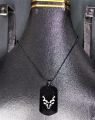 Black Chain Markhor Black Card Necklace/Lockets/Choker/Pendent for Boys & Girls. 
