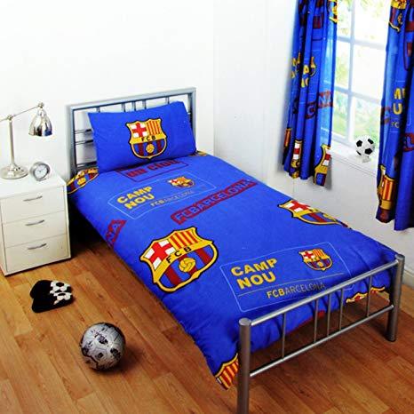 Foot Ball Clubs Double size Quilt covers-King size football bedding set-King size football duvet cover-Football fan bedding king size-Premium quilt cover football club print-Sports theme bedding king size-King size duvet cover football design
