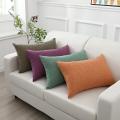 Sofa cushion cover rectangular large cotton and linen pillow long strip pillow 60*80c Nordic bed large backrest customized. 