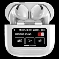 A10 Pro Earbuds - Touchscreen LCD Earbuds, A10 Pro Airpods, Wireless Bluetooth Earbuds Multi Languages Headset Earphone Airpods pro 2 2nd generation High Bass. 