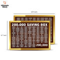 50,000 PKR Target Mobile Saving Box I Daily Money Saving Chart | Wooden Money Box for Kids & Adults | Money Box I Money Saving Box I Saving Box I Saving Money Box I Saving Box For Money I Lifestyle Glory. 