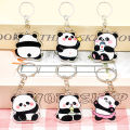 Cartoon New Panda Keychain Cute Backpack DIY Decorative Pendant Car Key Chain Panda Acrylic Accessories Qoddess. 
