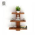 Wooden Wall Shelves for Living Room | Wall Shelf for Home Decor Items | Floating Book Rack for Study Room, Office by Wood Line Furniture. 
