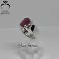 Ruby Stone Ring , 925 Sterling Silver Ruby Gemstone Ring , Yaqoot Ruby Manik Ring. 