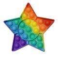 Pop It Silicone Push Pop Bubble Fidget star shape toy. 