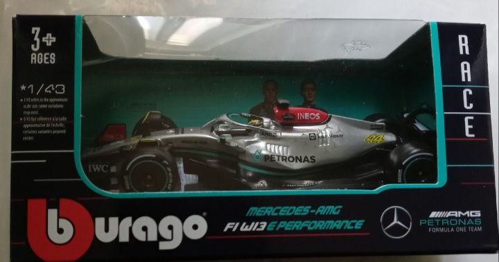 1/43%20BBurago%202019%20Formula%201%20Mercedes%20AMG%20Petronas%20F1%20W10%20EQ%20Power+%20#44%20Lewis%20Hamilton%20Formula%20One%20Car%20Model%20-%20Image%204