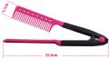 V Type Straightening Comb Hair Straightener Brush Pro Salon Haircut DIY Barber Styling Tools Anti-static Comb Brush. 