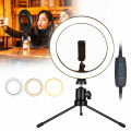 10" LED Ring Light Phone Holder For Selfie Makeup Photography Video Live Stream. 