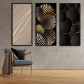 Black aesthetic wall art frames. 