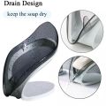 Smart Soap Holder with Box | Self Draining | Inclined Stylish and High Quality Leaf Shape Soap Holder | Water Sink | Modern Soap Holder | Sabun Dani | Modern Style Soap Holder, Leaf Shape, Self-Drain Soap Holder, Soap Holder, Sponge Holder, Bathroom. 