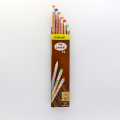 Dollar My pencil Triangular shape Wooden style art # p6 12 pieces. 