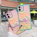 JIUMOO Case For Realme 9 4G Case Oil Painting Beauty Moon Thin Shockproof Square Edge Silicone Casing Full Lens Cover Camera Protect Cases Softcase. 
