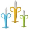 Baby Banana Teether with Suction Base - Soothing Teething Toy for Infants, BPA-Free and Easy to Clean. 