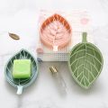 Double Layer Portable Leaf Shape Multi-functional Soap Tray. 