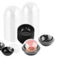 50 Pack Clear Plastic Mini Cupcake Container, Individual Packaging Treat Boxes with Dome Lids for Mini Muffin Macaron. 