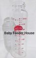 Baby feeder in glass with silicone rubber safety cover 8oz/240ml. 