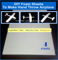 4-Pack Depron KT Foam Sheets for DIY Airplane Models & Crafts  28cm x 20cm x 5mm. 