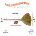 Pack Of 1 & 3 Best Quality Imported Flower Broom With Stick, Phool Jharu, Flower Stick Broom For Cleaning, Long Flower Broom. 