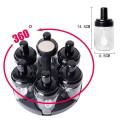 Rotating Spice Rack 6 Bottles Seasoning Box Set. 
