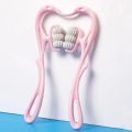 Multifunctional Neck Massager Six Wheel Neck Massager, Clip Neck Massage Spine Massager Roller Back Massager Manual Multifunctional Home Use Fatigue Relief Cervical Spine Massager Deep Massager. 