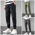 Men's Khaki Jogger Pants Dynamic Youthful Style. 