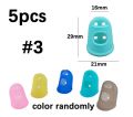 5pcs/Lot Multifunctional Silicone Thimbles Hollowed Out Breathable Protective Finger Sleeve DIY Crafts Sewing Accessories. 