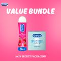 Durex Deal Invisible Condoms 3's and Cherry Lube 50ml. 