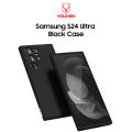 YOUKSH Samsung S24 Ultra Soft Silicon Black Case With Camera Protection.. 