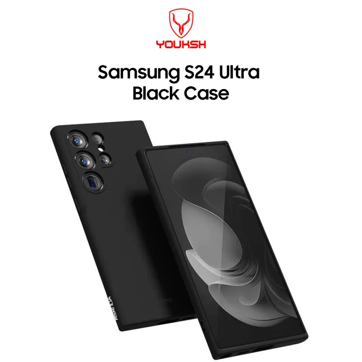 YOUKSH%20Samsung%20S24%20Ultra%20Soft%20Silicon%20Black%20Case%20With%20Camera%20Protection.%20-%20Image%202