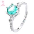 Open Ring Water Drop Ladies Artificial Gemstone Proposal Ring. 