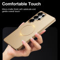 Sanptoch Slim Matte Magnetic Phone Case For Samsung Galaxy S25 S24 Ultra Plus Ultra Thin Anti-fingerprint Cover For S25+ PC Shockproof Protection Casing. 