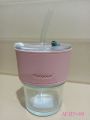 Tumbler Mug with Lid, Glass Straw and Protective Anti-Skid Leather Sleeve for Hot and Cold Beverages Tea Coffee Smoothies Fruit Juice Travel Mug .435ml. 