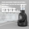 Dsp Appliances Portable Table Misting Fan，Rechargeable Battery Operated Spray Water Mist Fan Foldable，Handheld Fan 4 Speeds，Mini Fan Personal Cooling Fans for Outdoor,Travel, Makeup, Home, Office. 