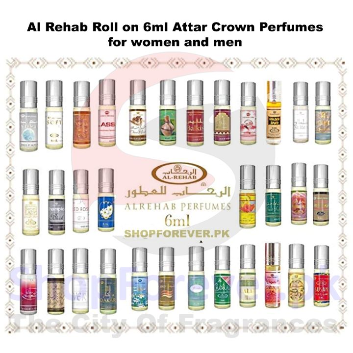 Al Rehab Attar 6 ml Roll on Concentrated Perfume for Men & women Al-Rehab