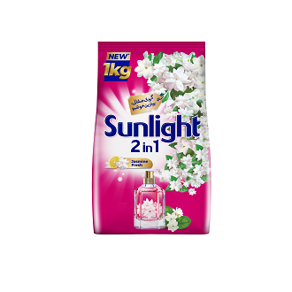 Sunlight 2in1 Washing Powder Pink - 1KG (Clean & Jasmine Fresh)