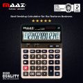 MAAZ_Desktop Office Calculator Model CT-2229C, 14 Digit_Dual Power Solar & Battery High Quality Calculator. 