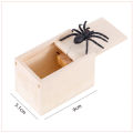 2Boxs Wooden Prank Scary Spider Box Toys Halloween Party Favors Funny Gifts for Kids Adult Office Funny Surprise Gift Pack Games Moonlight. 