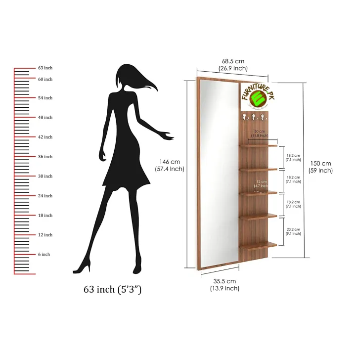 eFurniture%20Longish%20DIY%20Dressing%20Table%20(%20H%2060"%20x%20L%2024"%20)%20with%20Shelves,%20Mirrors%20and%20Hanging%20hooks%20-%20Image%204