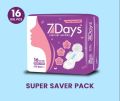 Leo 7 Days -Sanitary Napkins– Size – XX-Large – 16 Pcs (Pack of 2). 